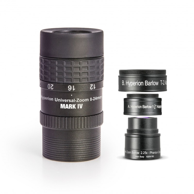 Pack Oculaire Clickstop - barlow Hyperion 8-24 mm Pack Oculaire Clickstop - barlow Hyperion 8-24 mm
