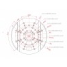 Support ♀ queue d'aronde 203 mm (8 '') Planewave