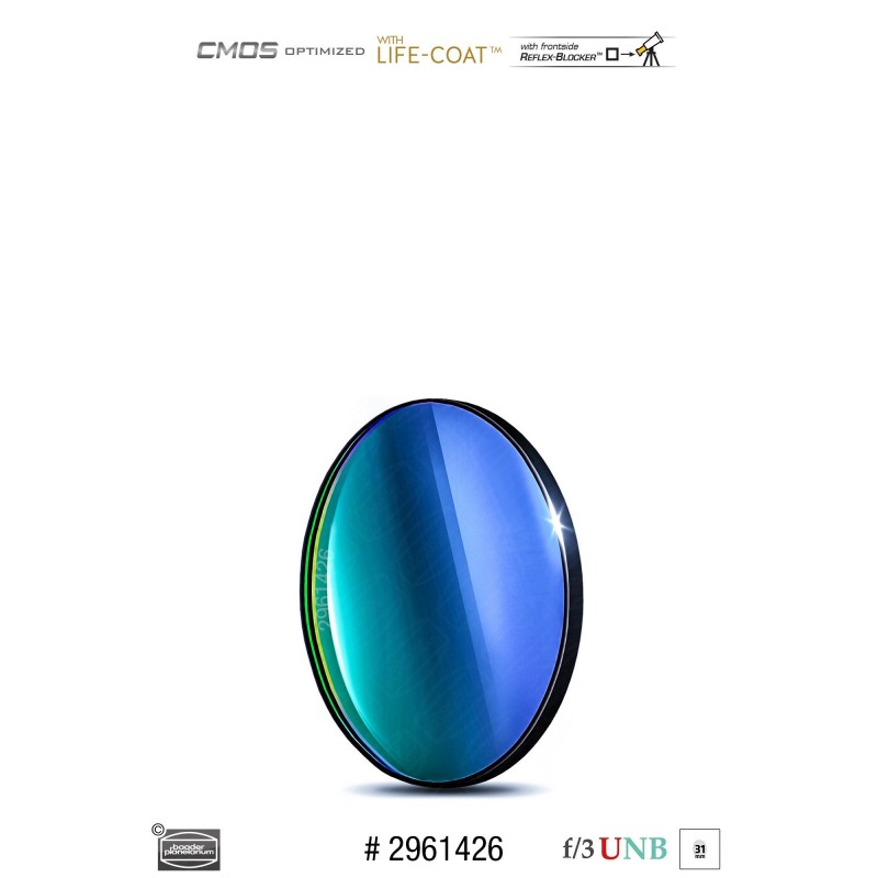 Filtre O-III f/3 spécial grande ouverture 3.5nm
