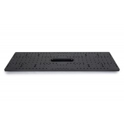 Double plaque de montage robuste et perforée de 203 mm, 750 mm – pour optiques 20 et 24 pouces (150 kg)