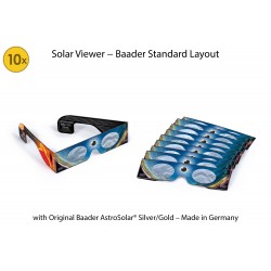 Lot de 10 lunettes d'observation solaire AstroSolar